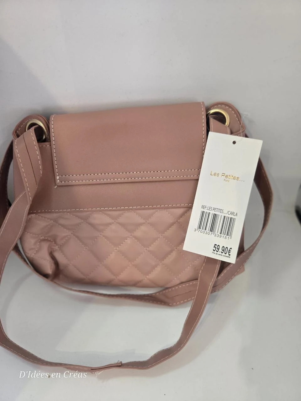 Sacola transversal Les Petites. Paris Carla - Novo com etiqueta - Rosa claro – photo 2